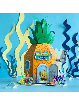 Arquivo de Corte -Caixa Abacaxi Bob esponja