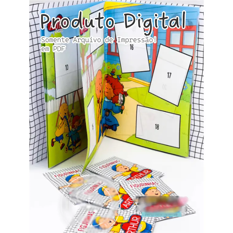 Arquivo Digital Álbum de Figurinhas Caillou 1