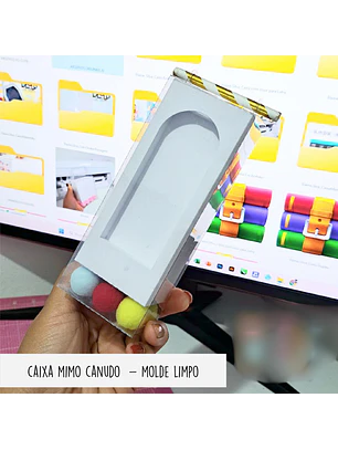 Molde Limpo Caixa Mimo Canudo 