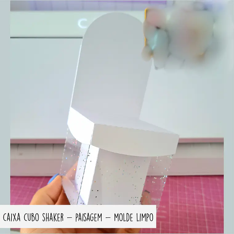 Molde Limpo Caixa Cubo Shaker - Cenário 1