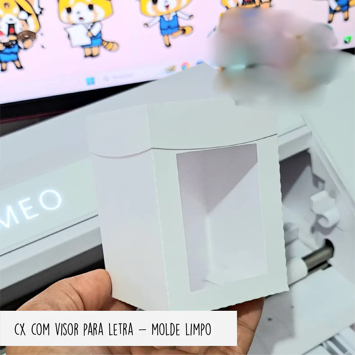 Molde Limpo Caixa com Visor Para Letra 1