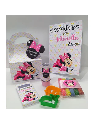 Arquivo de Corte Maletinha + Livro de Colorir Minnie