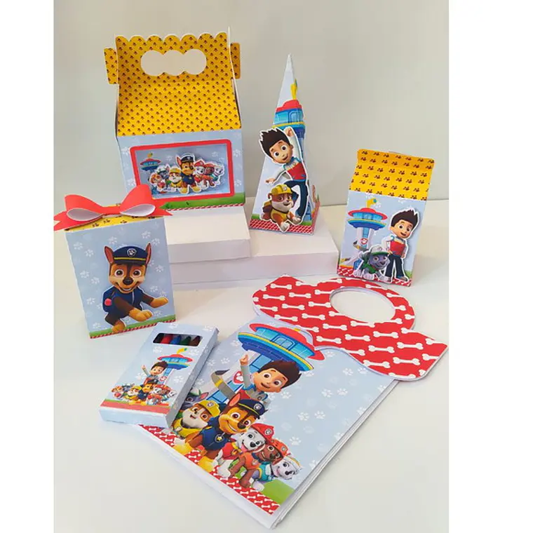 Arquivo de Corte Maletinha + Livro de Colorir Patrulha Canina 1