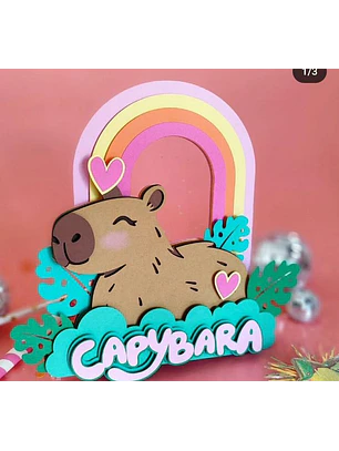 Arquivo Topo de Bolo Capivara