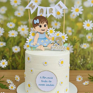 Arquivo Topo De Bolo Margaridas Baby