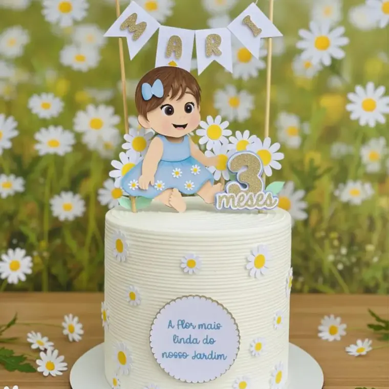 Arquivo Topo De Bolo Margaridas Baby 1
