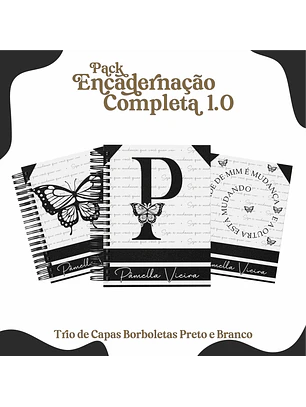 Arquivo Digital Combo Capas Borboletas PeB