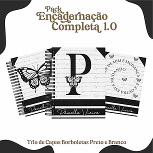 Arquivo Digital Combo Capas Borboletas PeB
