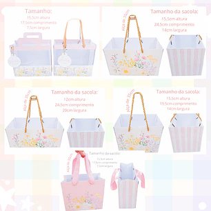 Arquivo de Corte Sacolas Encantadas Dia das Mães