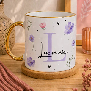 Arquivo Arte Caneca Floral