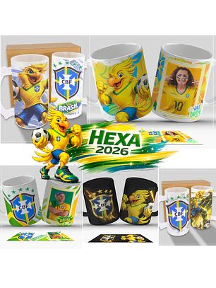 Kit Digital – Coleção Canecas Copa do Mundo 2026