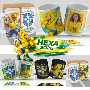 Kit Digital – Coleção Canecas Copa do Mundo 2026