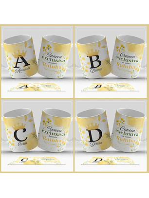 Kit Digital – Canecas Alfabeto Minha Rainha