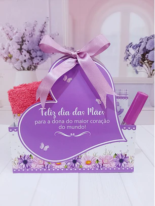 Arquivo Embalagem Coração Dia das Mães