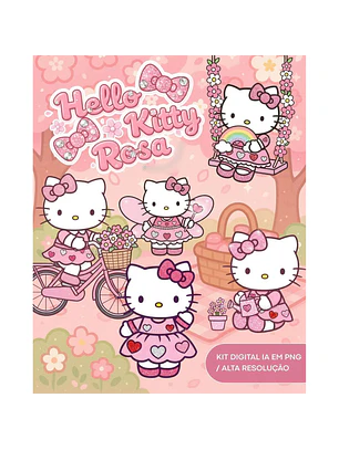 Kit Digital Hello Kitty Rosa