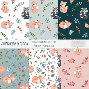 Papéis Digitais - Estampas - Spring in the air