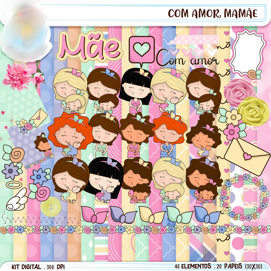 Kit Digital Mãe com Amor  1