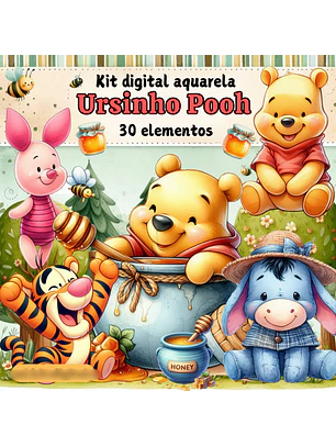 Kit Digital Ursinho Pooh