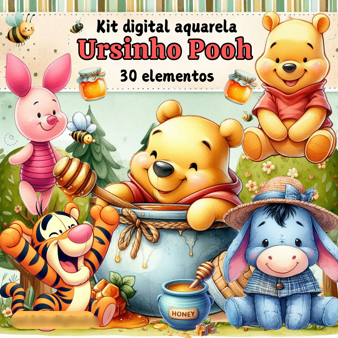 Kit Digital Ursinho Pooh 1