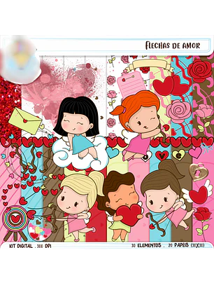 Kit Digital Flechas de Amor