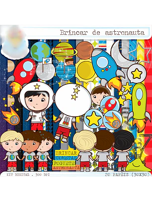 Kit Digital Brincar de Astronauta
