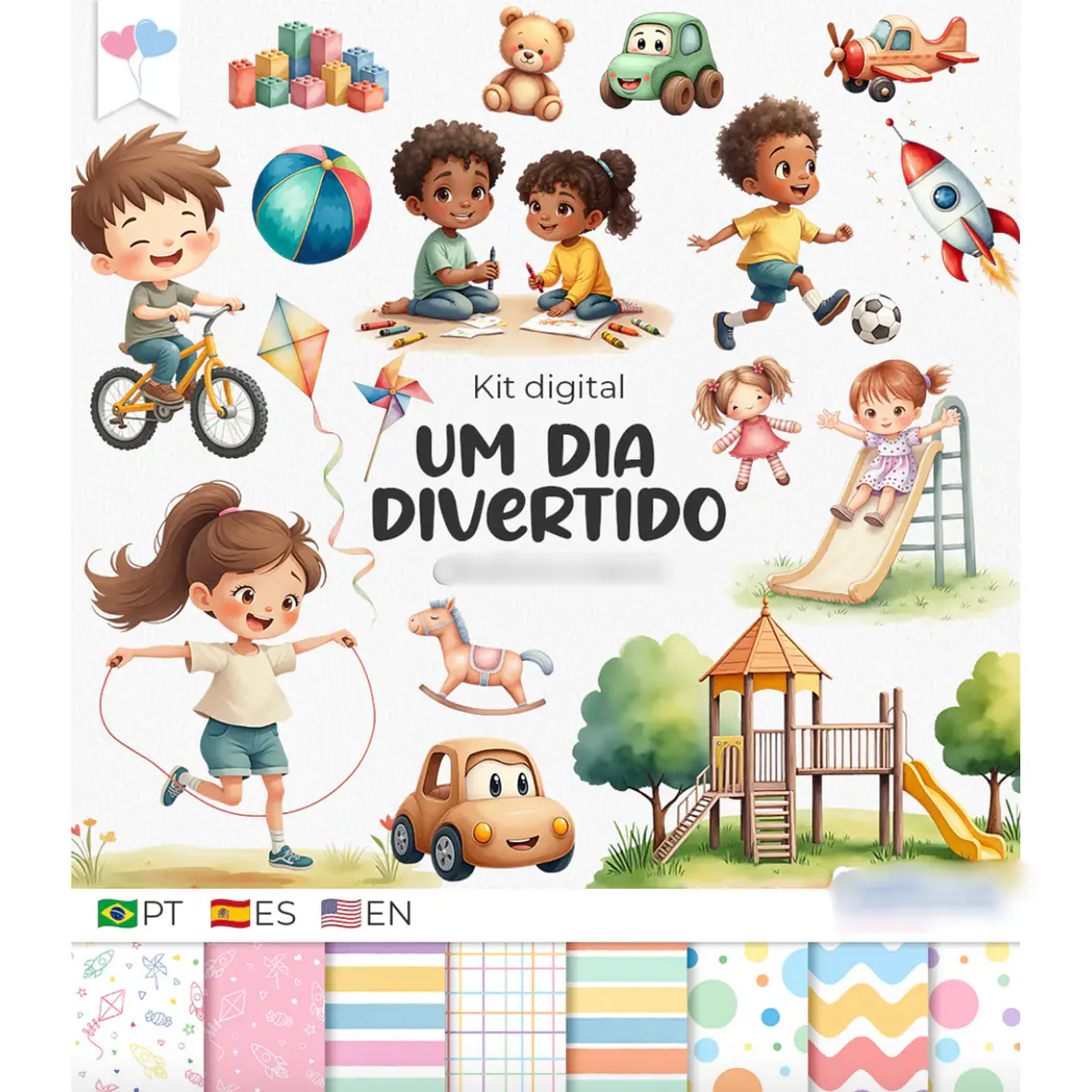 Kit Digital Um dia Divertido - Crianças  1