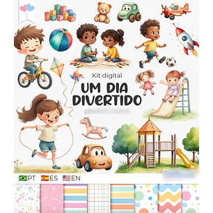 Kit Digital Um dia Divertido - Crianças 