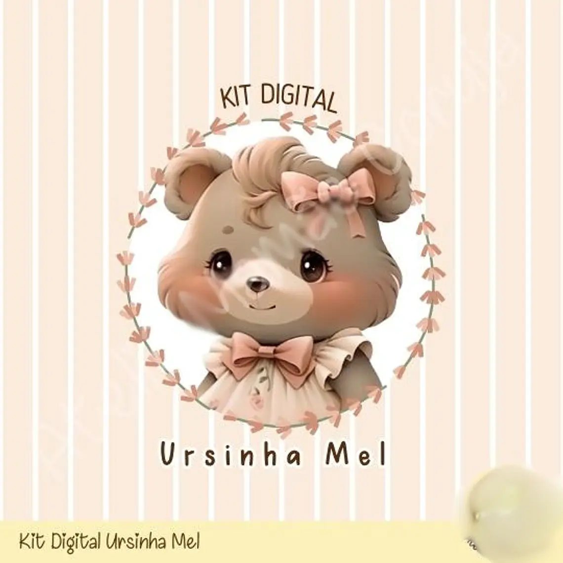 Kit Digital Ursinha Mel  1