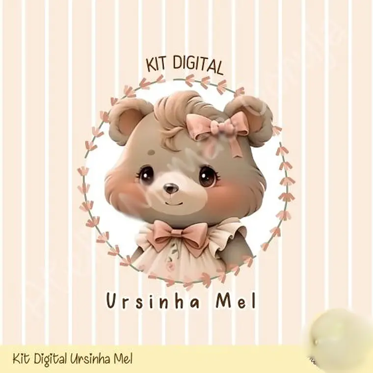Kit Digital Ursinha Mel  1