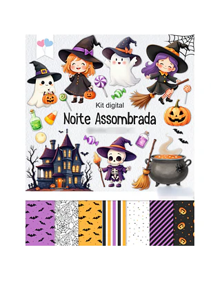 Kit Digital Noite Assombrada Hallowen
