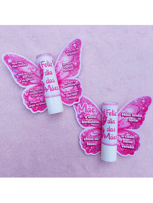 Arquivo PDF Borboleta Rosa Manteiga de Cacau - Dia das Mães
