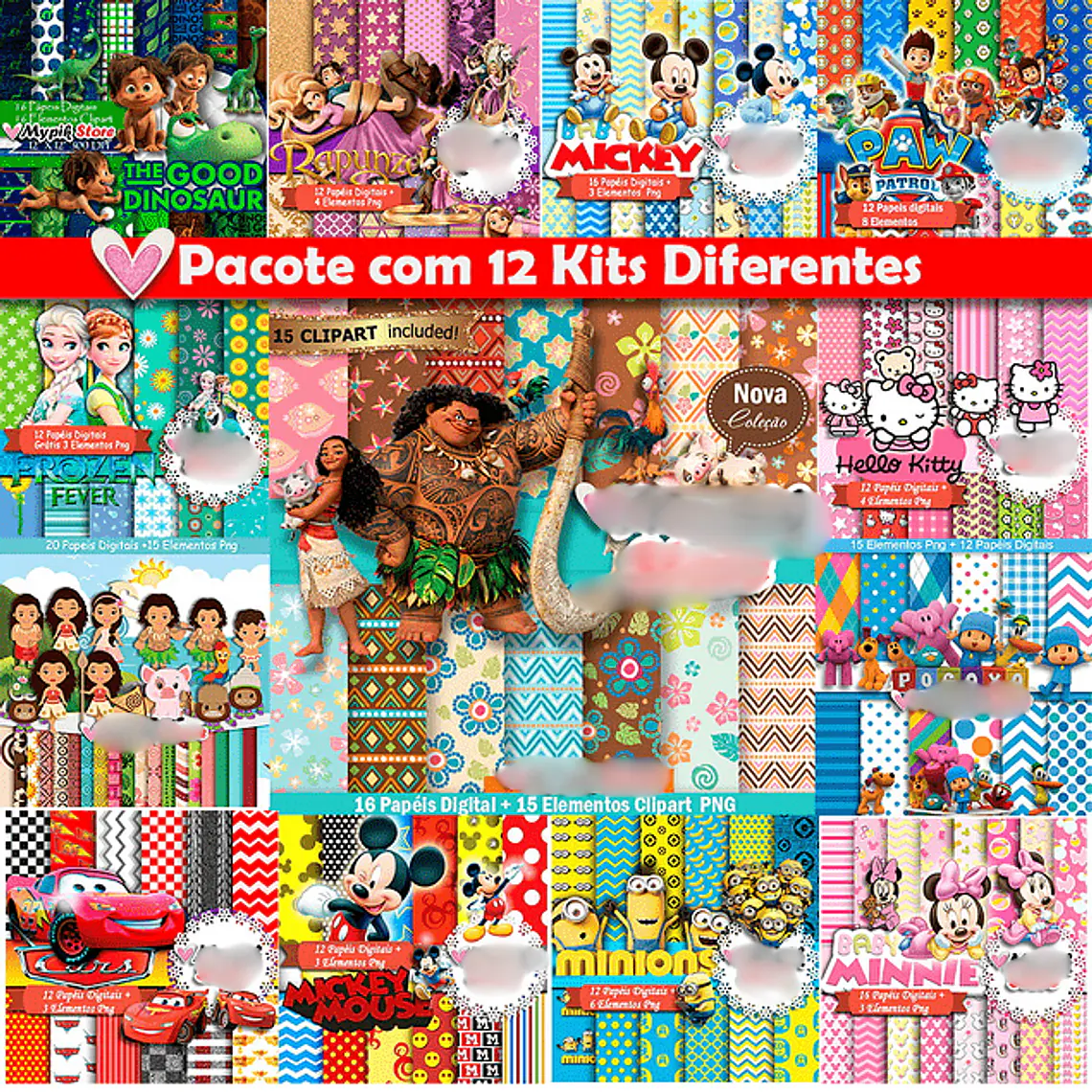 Combo 12 kits Digitais  1