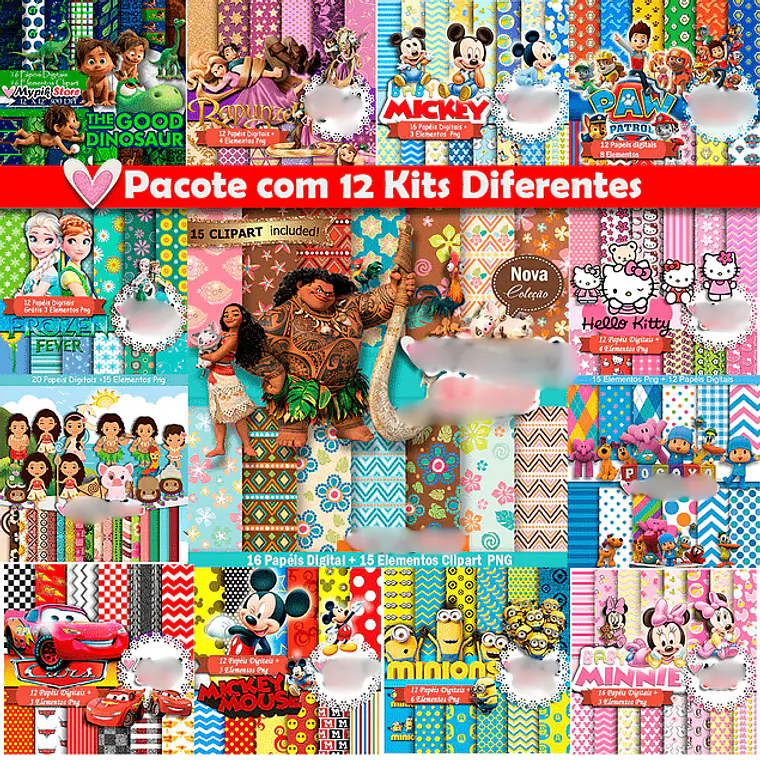 Combo 12 kits Digitais  1