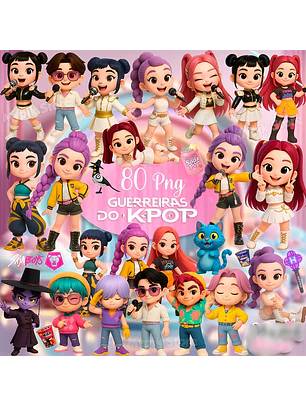 Kit Digital Guerreiras do K-pop Cute