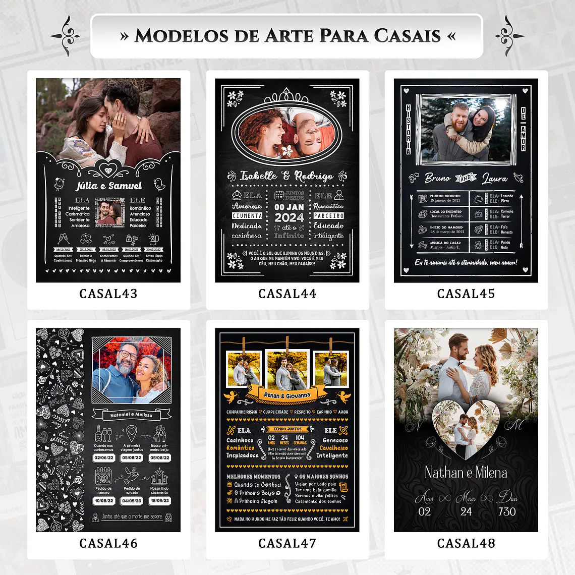 Combo de Arquivos de Quadros Dia dos Namorados 4