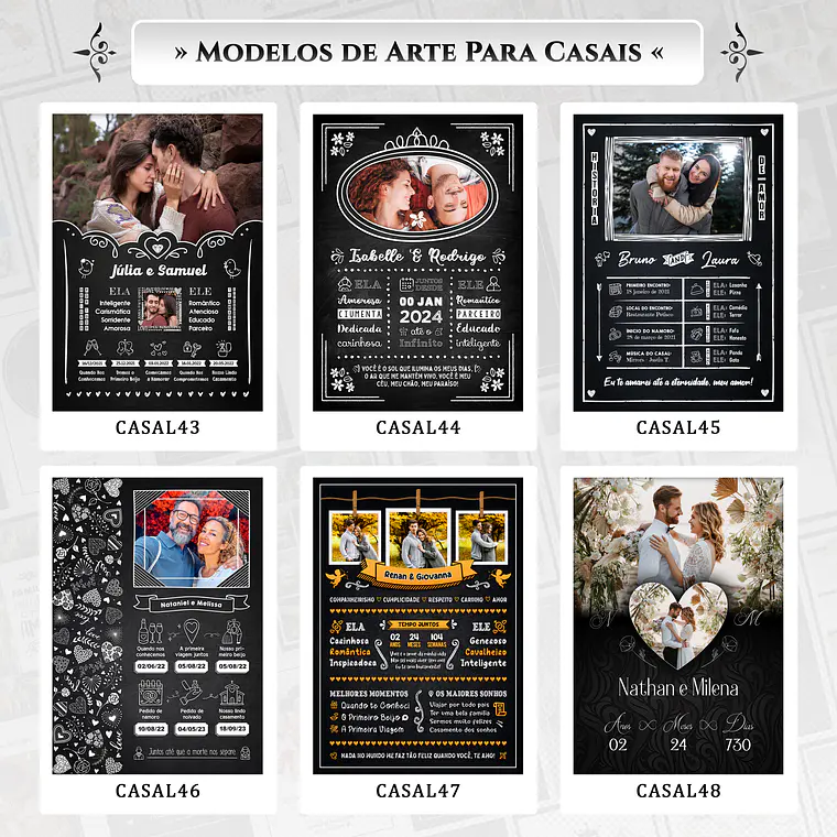 Combo de Arquivos de Quadros Dia dos Namorados 4
