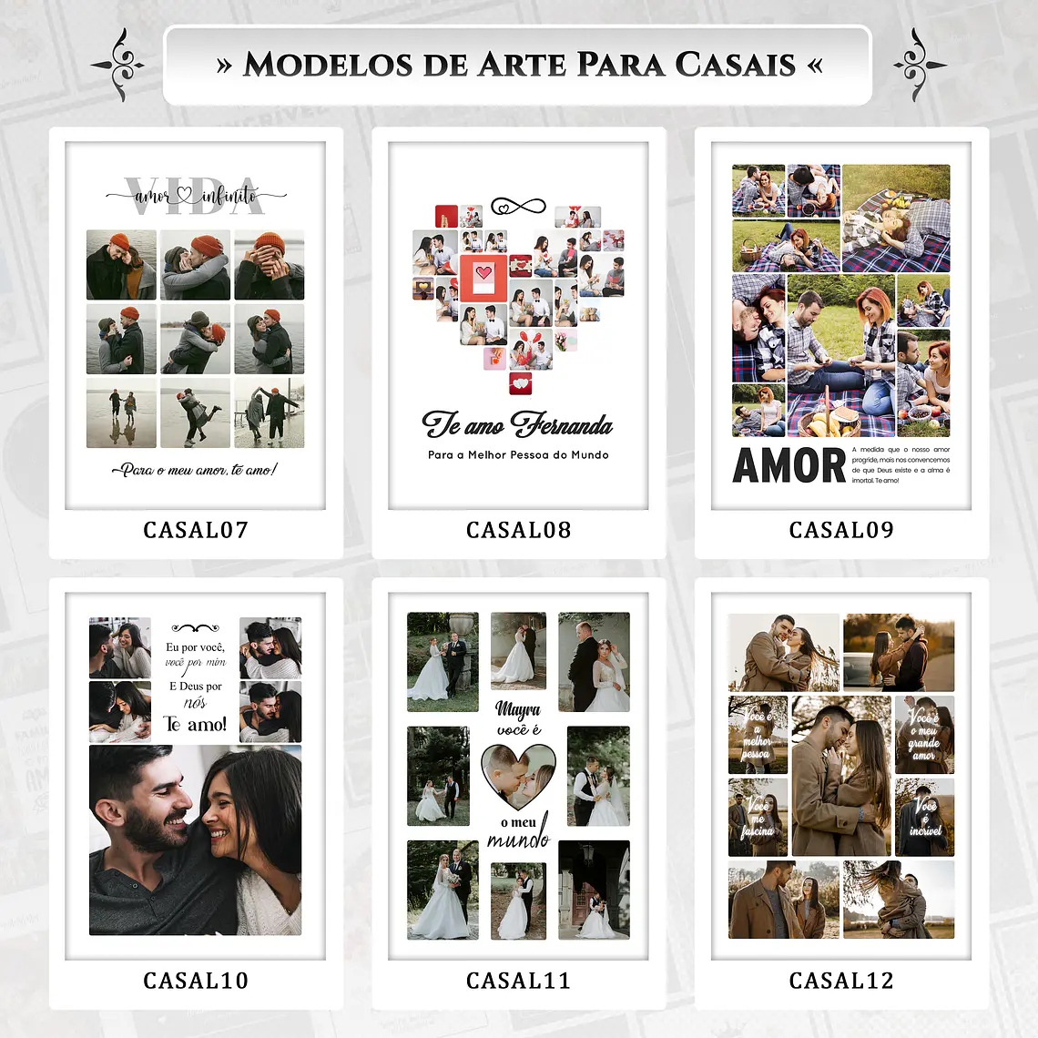 Combo de Arquivos de Quadros Dia dos Namorados 5