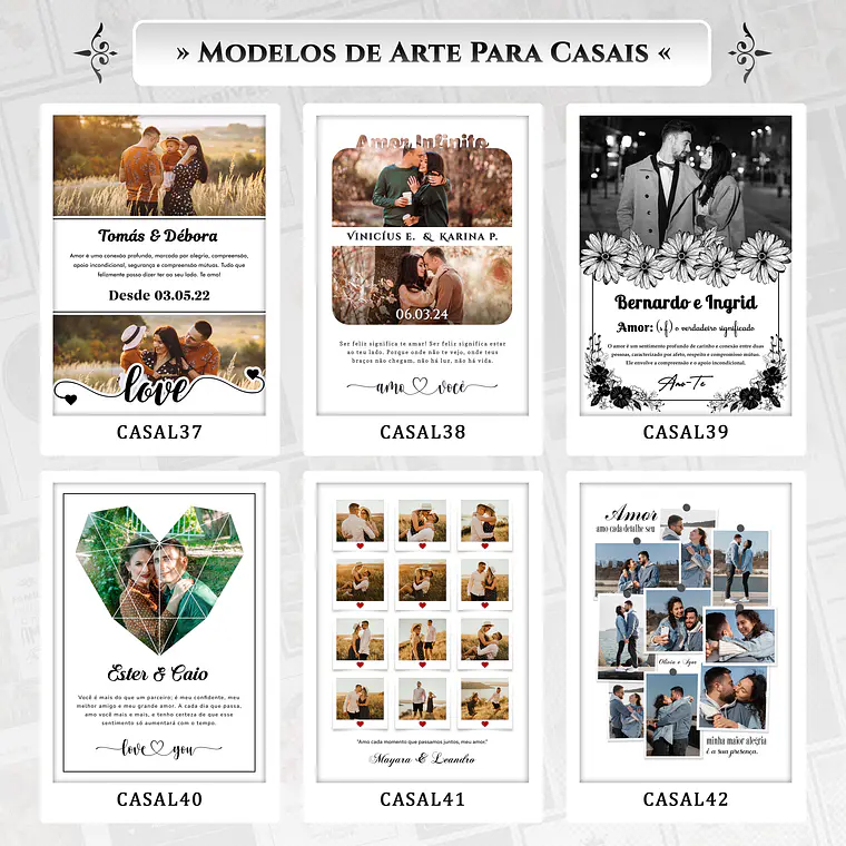 Combo de Arquivos de Quadros Dia dos Namorados 6