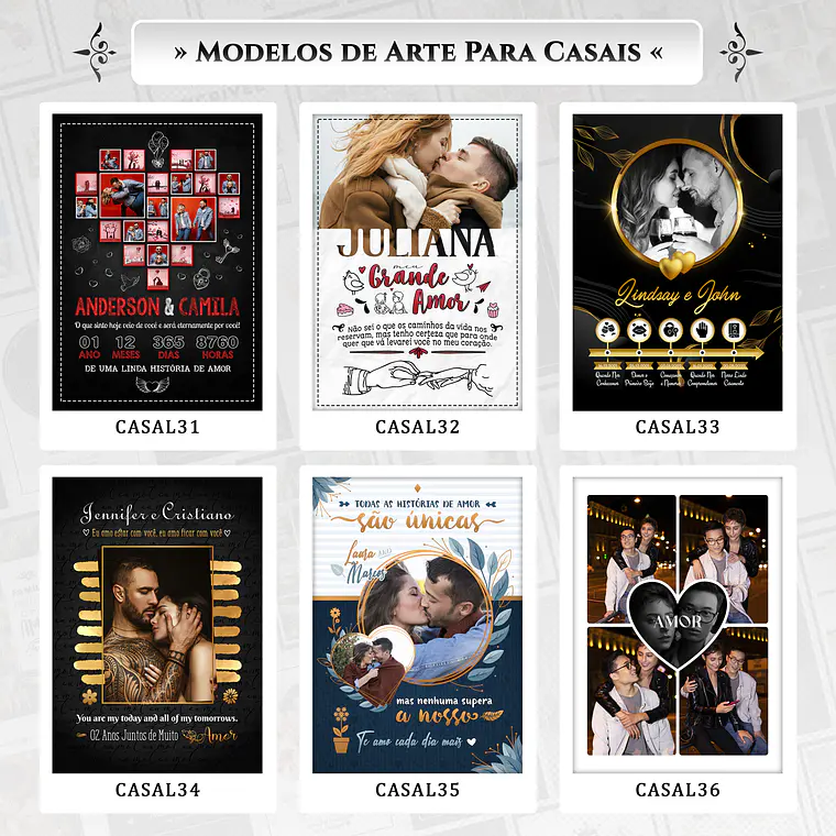 Combo de Arquivos de Quadros Dia dos Namorados 7
