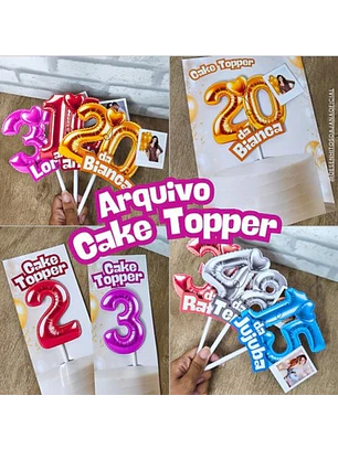Arquivo Números Cake Topper