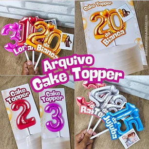 Arquivo Números Cake Topper