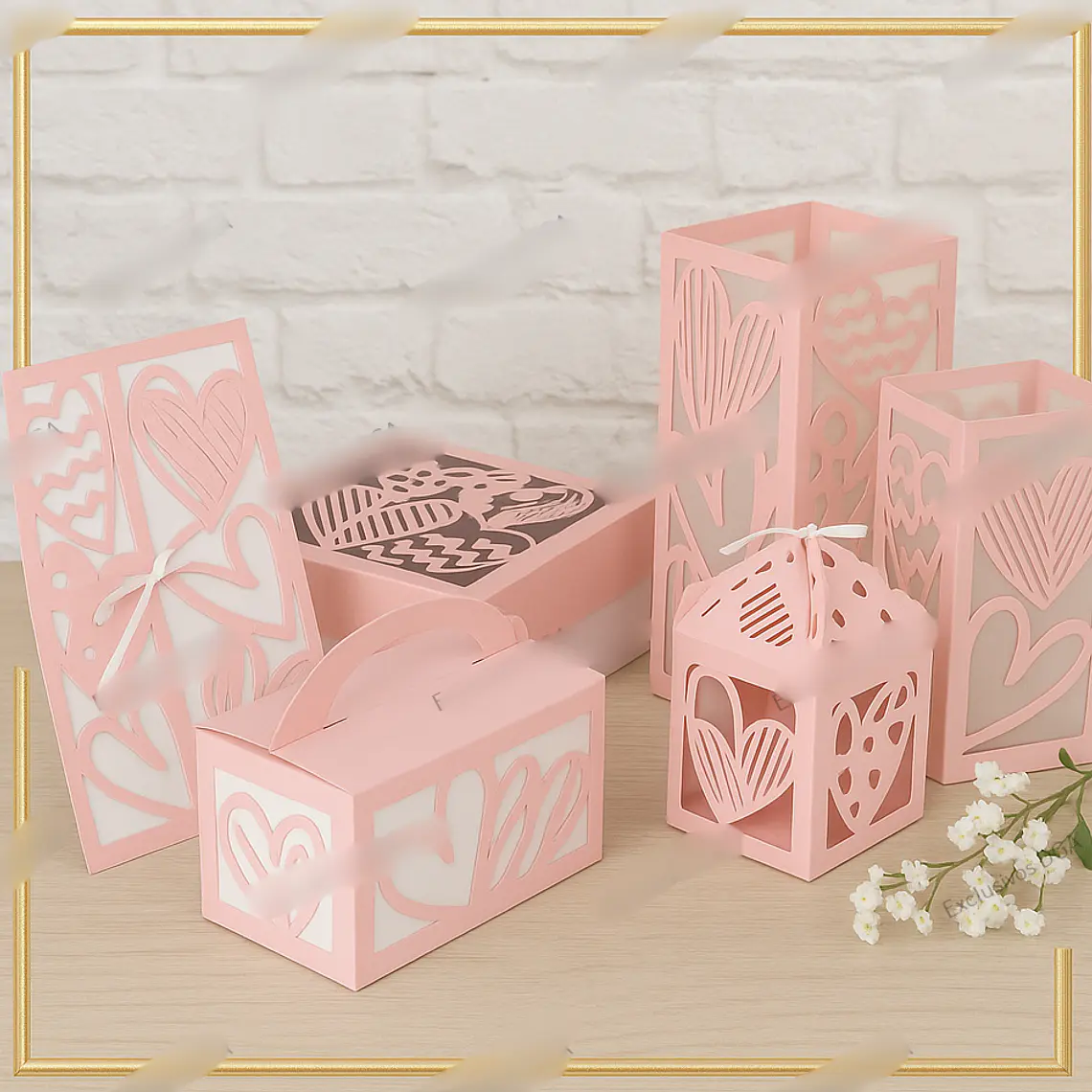 Arquivo Digital Mimos Namorados Luxo Rosa 1