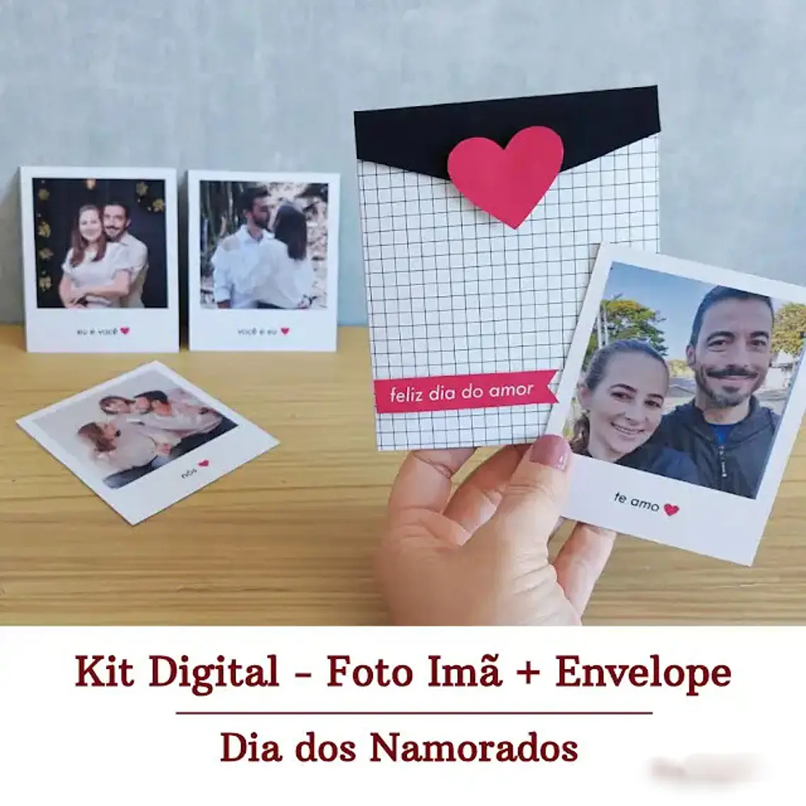 Arquivo Digital Envelope com Imã Dia dos Namorados 1