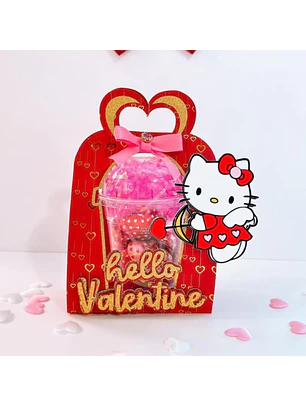 Arquivo de Corte Porta Copo Bolha Hello Kitty Cúpida
