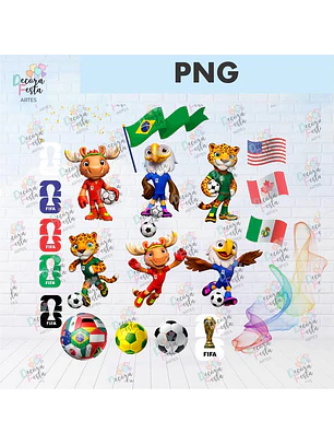 Kit Digital Mascotes da Copa