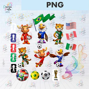 Kit Digital Mascotes da Copa