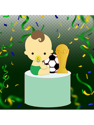 Arquivo Topo de Bolo Copa do Mundo Bebê
