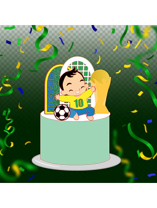 Arquivo Topo de Bolo Copa do Mundo Bebê Painel