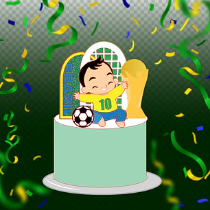 Arquivo Topo de Bolo Copa do Mundo Bebê Painel