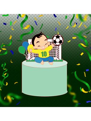 Arquivo Topo de Bolo Copa do Mundo Bebê Goleiro